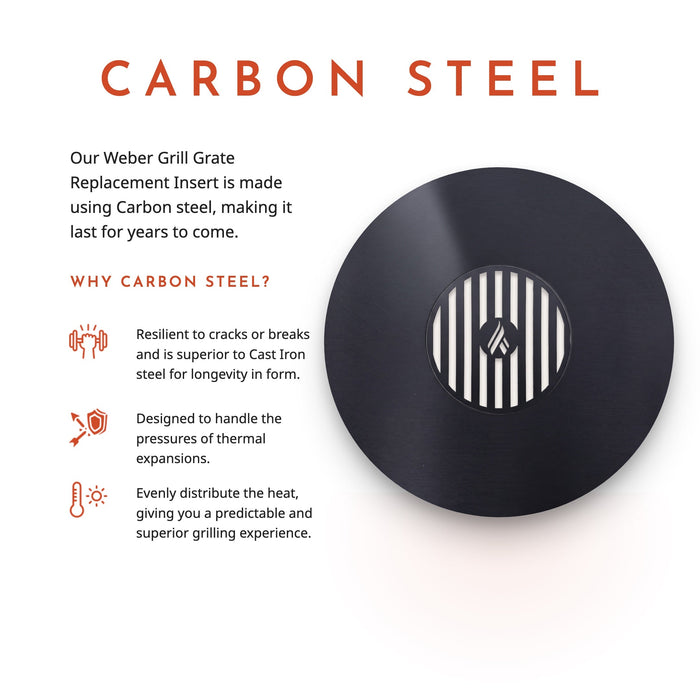 Arteflame Two-Piece Flat-Top Kit — Fits Weber® Kettle Grills