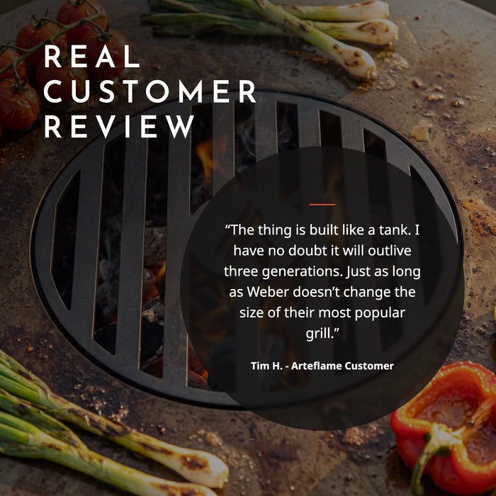 Arteflame Two-Piece Flat-Top Kit — Fits Weber® Kettle Grills