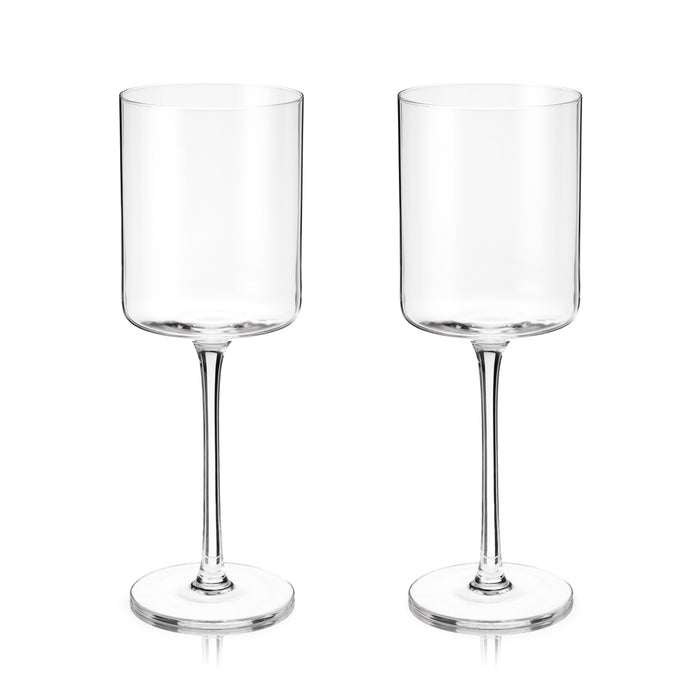 Laurel Crystal White Wine Glasses Set of 2