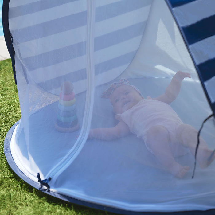 Babymoov Kid's UV Resistant Portable Pop Up Sun Shelter and Marine Play Tent