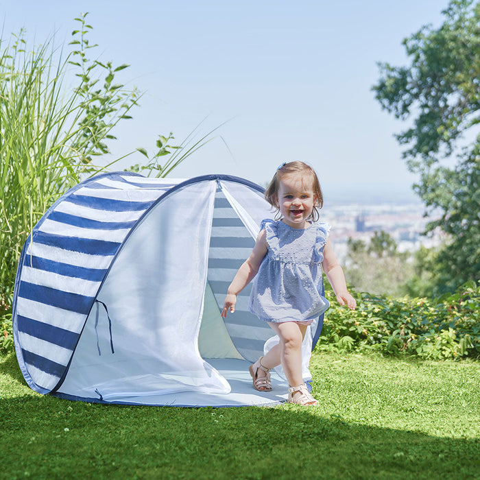 Babymoov Kid's UV Resistant Portable Pop Up Sun Shelter and Marine Play Tent