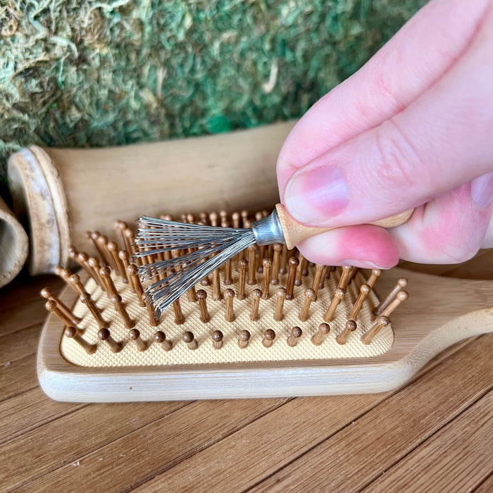 Bamboo Hairbrush Cleaning Tool