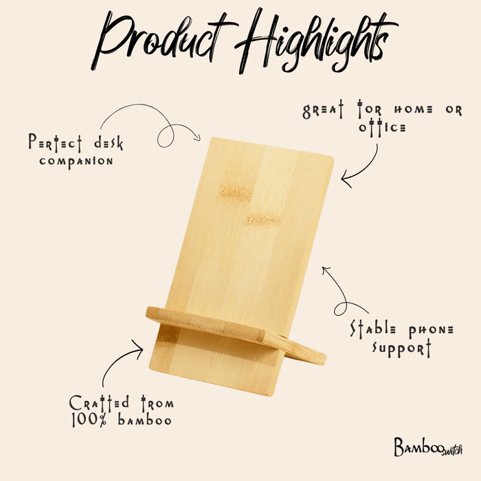 Bamboo Phone Stand