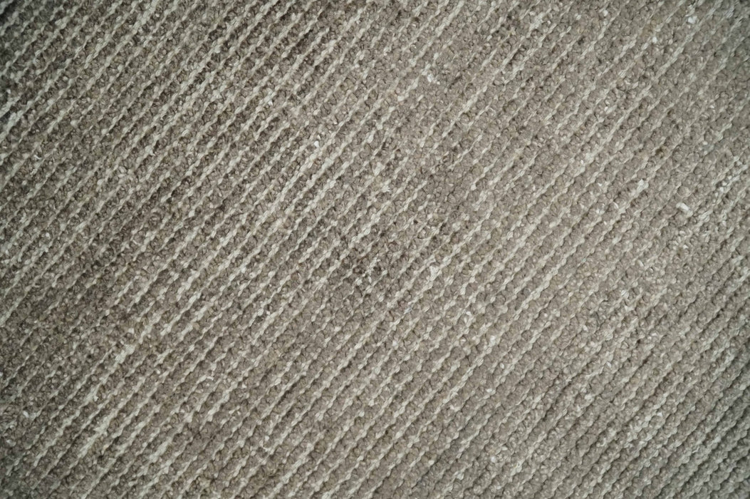 Bamboo Silk 2x3 Hand Knotted Solid Brown Rug, Low Pile, No Shedding | N6123