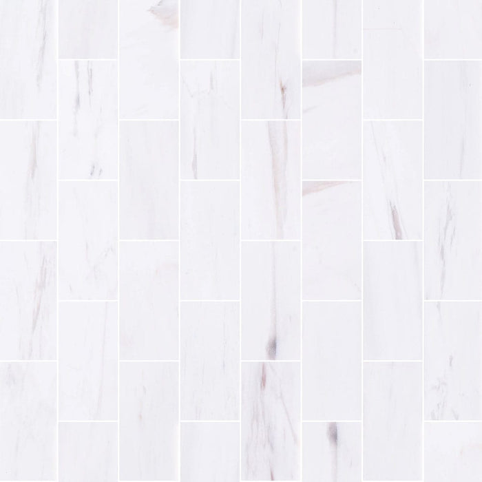 Bianco Dolomite Marble Tile Honed-Wall Collection - Livfloors Collection