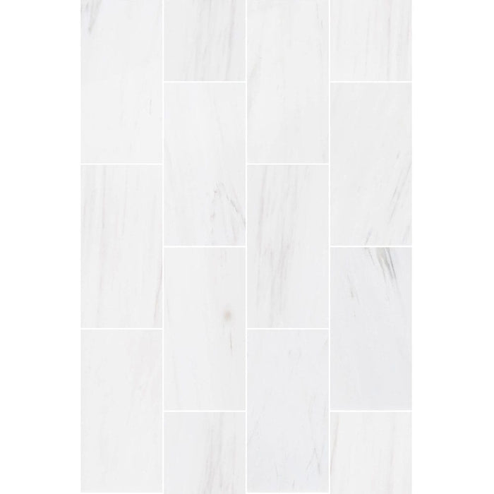 Bianco Dolomite Marble Tile Honed-Wall Collection - Livfloors Collection