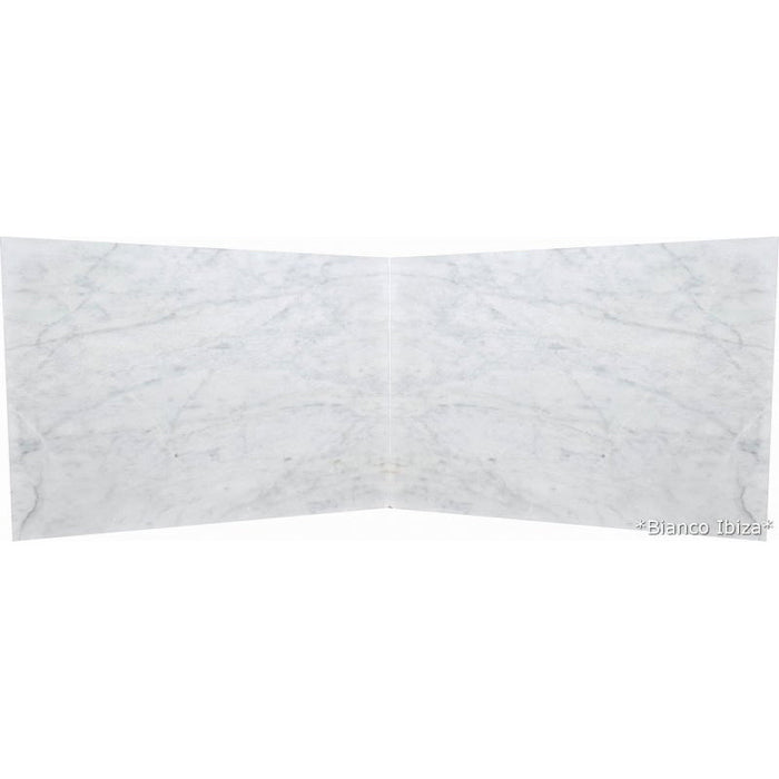 Bianco Ibiza White Bookmatching Marble Slabs Polished - Livfloors Collection
