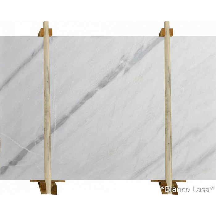 Bianco Lasa White Bookmatching Marble Slabs Polished - Livfloors Collection