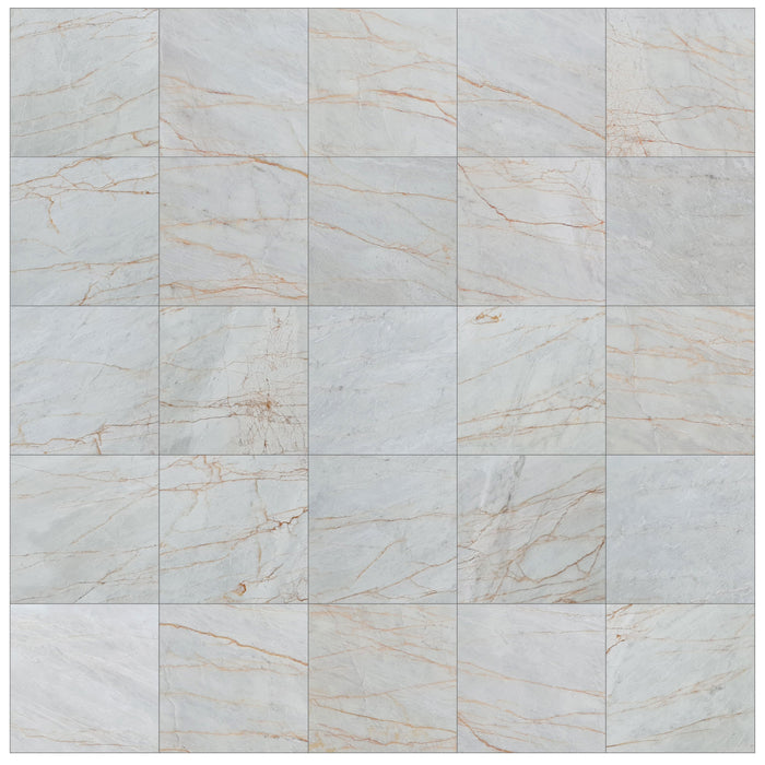 Bianco Venato Exotic Marble Polished Floor and Wall Tile - Large Format - Livfloors Collection