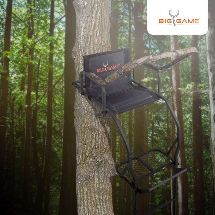 Big Game Warrior DXT 17 Foot 1 Person Deer Hunting Ladder Climbing Tree Stand