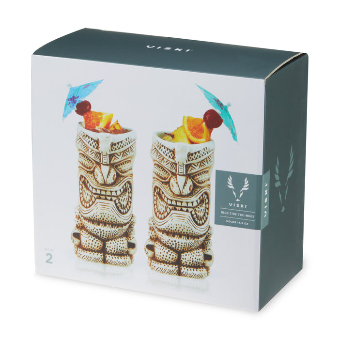 Pacific High Tide Tiki Mugs Set of 2