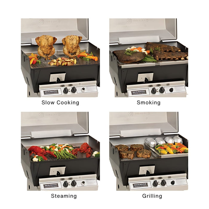 Broilmaster Slow Cooker Q3X 26-Inch Free Standing Aluminum Gas Grill