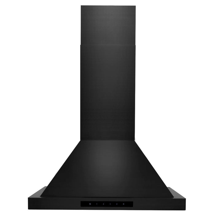 ZLINE 24 in. Convertible Vent Wall Mount Range Hood in Black Stainless Steel, BSKBN-24