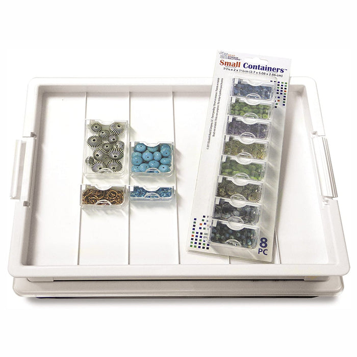 Elizabeth Ward Bead Storage Solutions Craft Supplies Organizer Tray (2 Pack)