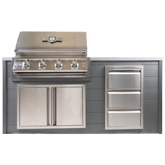 72" Deluxe All-Weather Island Cover, Light Gray