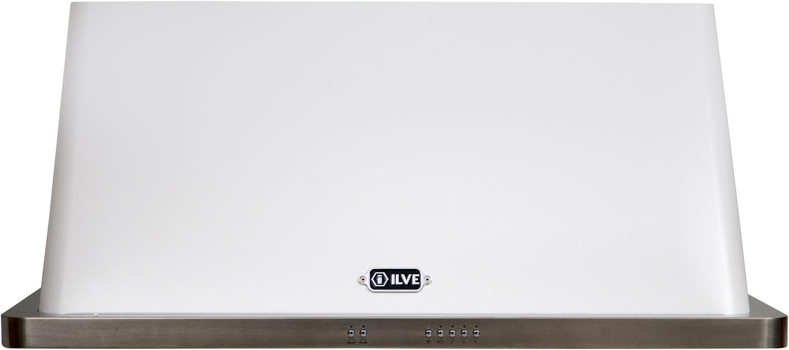 ILVE 40 in. Majestic White Wall Mount Range Hood with 600 CFM Blower, UAM100WH