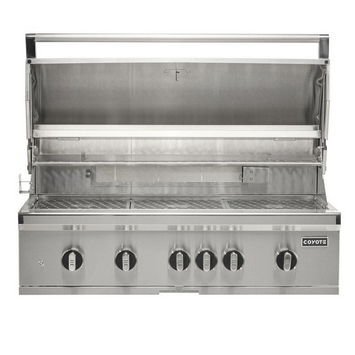 42" SL-Series Grill, 5 Burner, Sear, Briquettes, NG