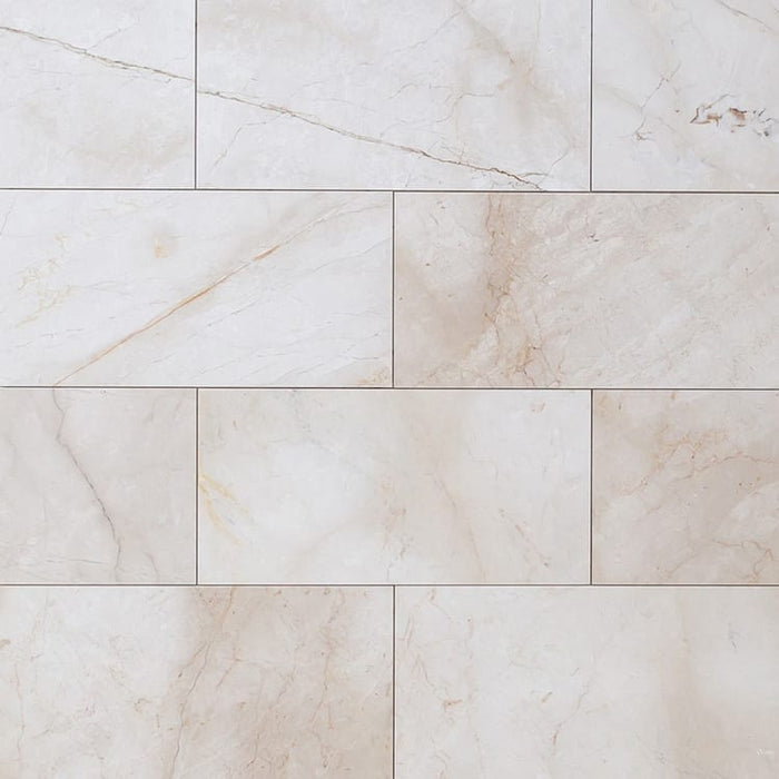 Calista Cream Light Beige Marble Floor and Wall Tile - Livfloors Collection