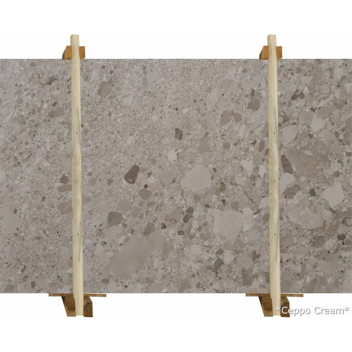 Ceppo Cream Conglomerate Bookmatching Marble Slabs Polished - Livfloors Collection