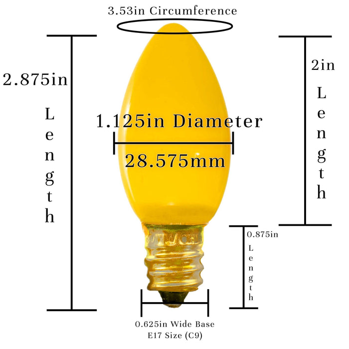 Ceramic Multi-Color Light Bulbs