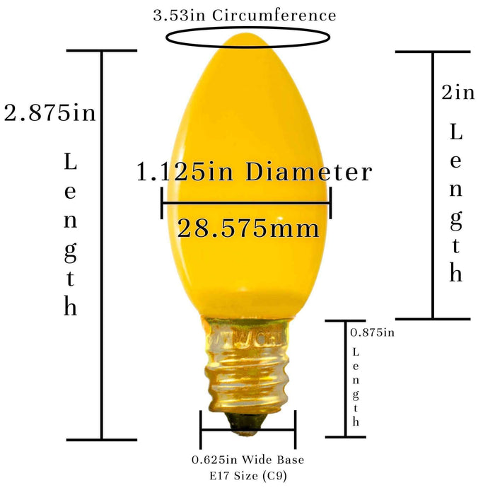 Ceramic Multi-Color Light Bulbs