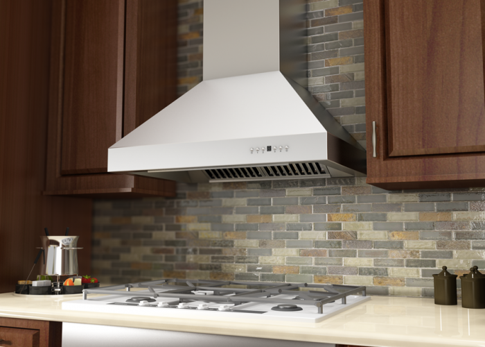 ZLINE 36 in. Remote Dual Blower Stainless Wall Range Hood, 697-RD-36