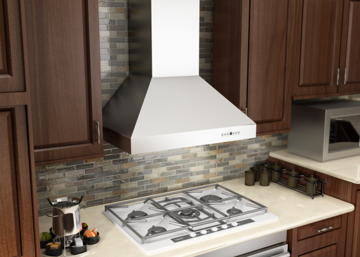 ZLINE 42 in. Professional Ducted Wall Mount Range Hood in Stainless Steel, 697-42