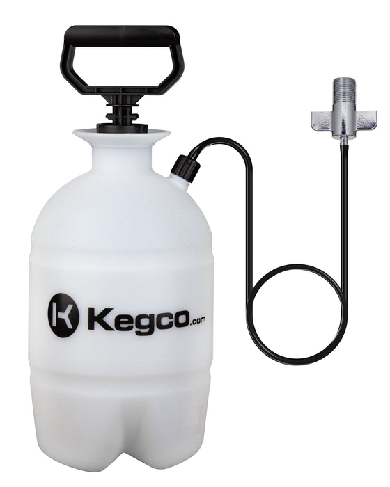 Deluxe Hand Pump Pressurized Keg Beer Kegerator Cleaning Kit with 32 oz. Cleaner