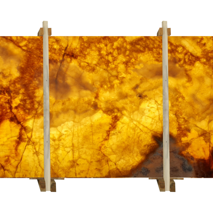 Cola Honey Onyx Translucent Bookmatching Slabs Polished - Livfloors Collection