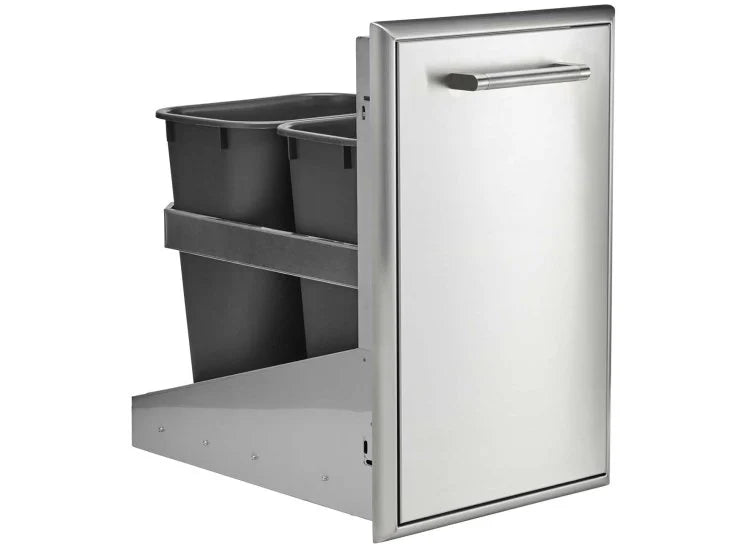 Front to Back Trash and Recycling Combo