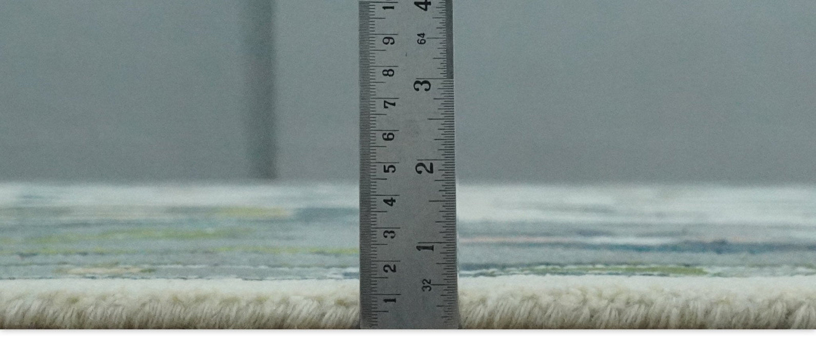 Custom Made Ivory, Gray and Green Hand knotted Traditional Oushak Wool Area Rug