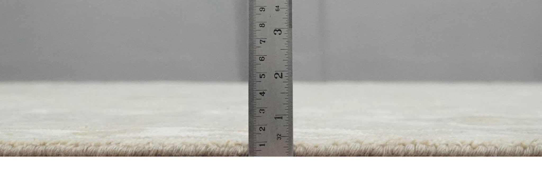 Custom Made Beige and Ivory Hand Knotted Traditional Oushak Wool Area Rug