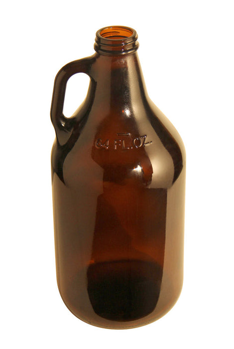 64 oz Amber Glass Beer Growler