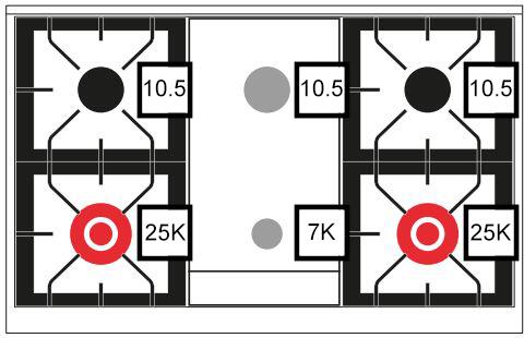 ILVE Nostalgie II 40" Dual Fuel Natural Gas Range in Burgundy with Bronze Trim, UPD40FNMPBUB