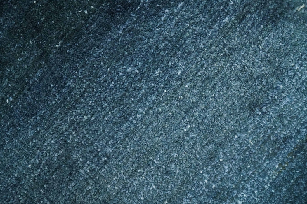 Dark Blue 2x3 Hand Knotted Solid Blue Rug made with Art Silk | N6623