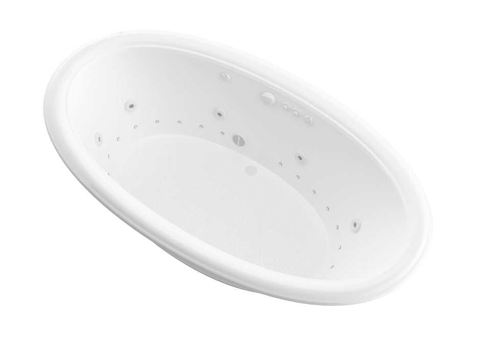 Atlantis Whirlpools Petite 44 x 78 Oval Air & Whirlpool Jetted Bathtub