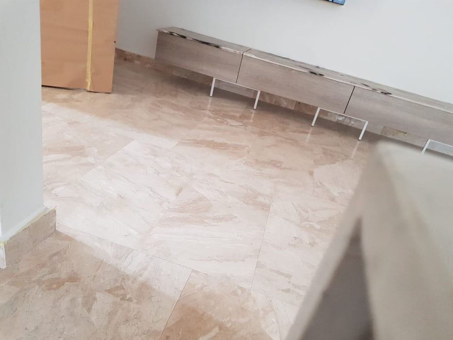 Diana Royal Beige Marble Polished Floor and Wall Tile - Livfloors Collection