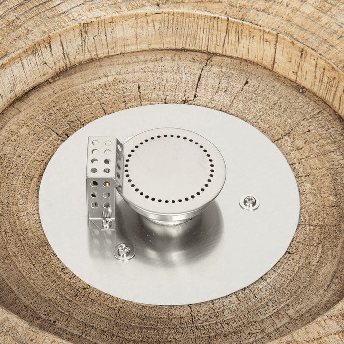 Direct Wicker 28-Inch Round Tree Stump LP Fire Pit (FOP-200062)