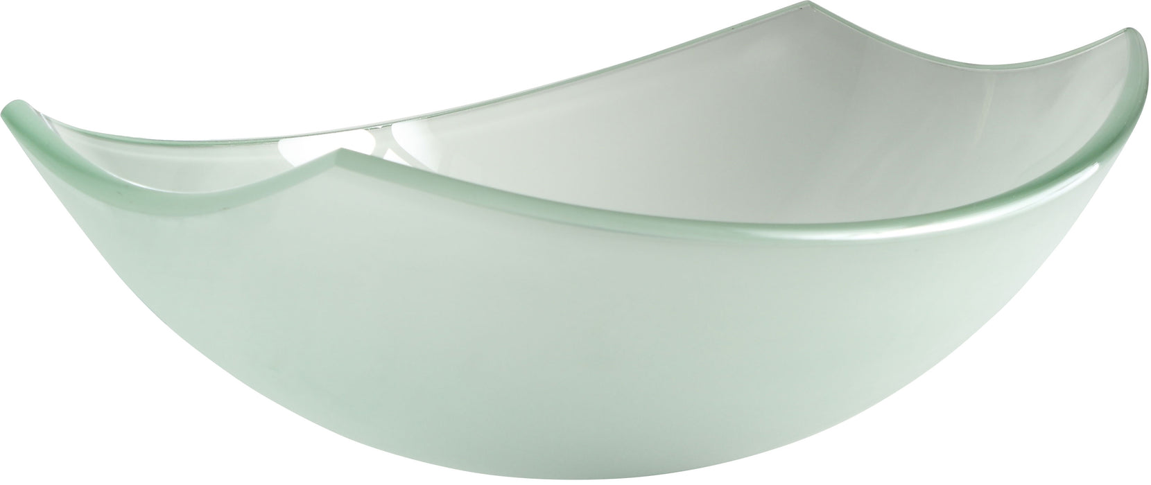 Pendant Series Deco-Glass Vessel Sink in Lustrous Frosted