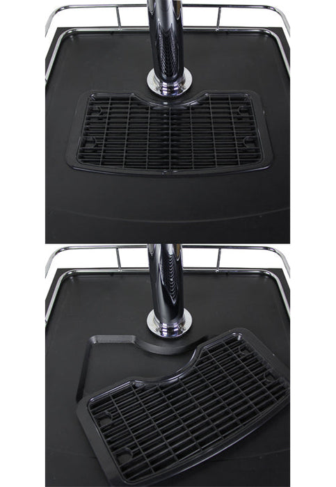 24" Wide Kombucha Dual Tap Black Kegerator