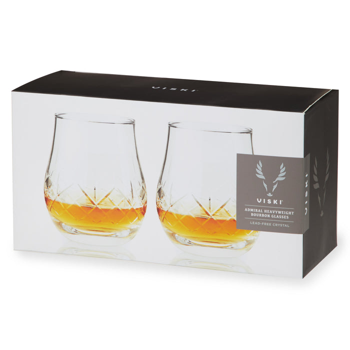 Admiral Crystal Whiskey Heavyweight Glasses