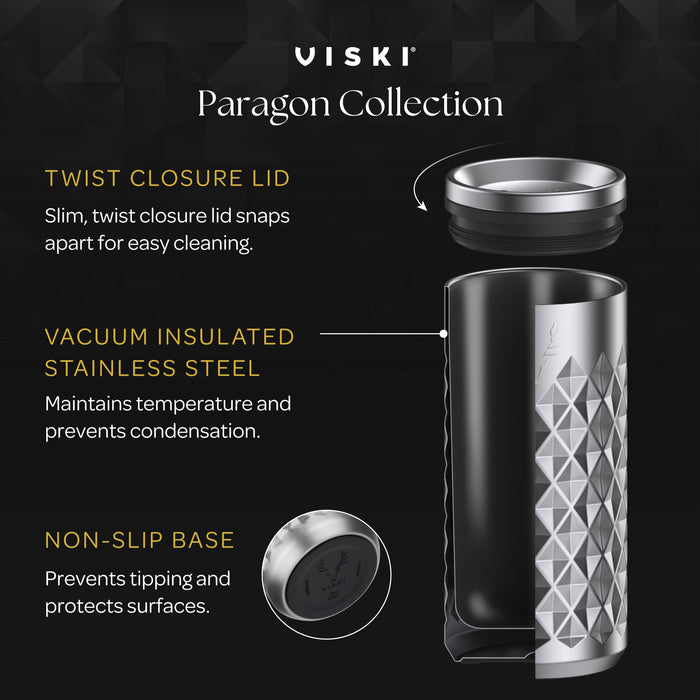 Paragon Stainless Steel Highball Tumbler in Obsidian