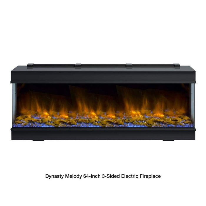 Dynasty Melody 3-Sided Smart Electric Fireplace