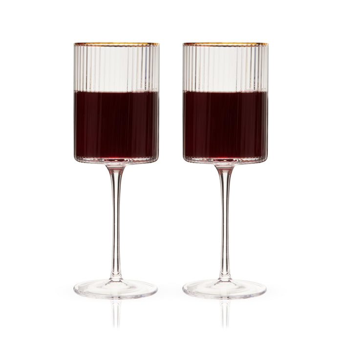 Meridian Crystal Wine Glasses Set of 2