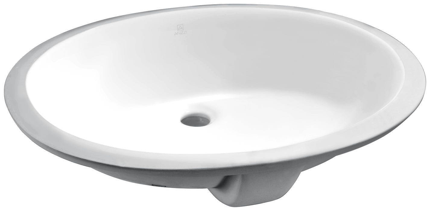 Rhodes Series 21.5 in. Ceramic Undermount Sink Basin in White