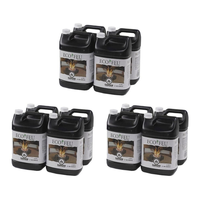 Eco-Feu Superior Quality Bio-Ethanol Fuel - 4 x 1 Gallon Canisters (FL-00053-NS)