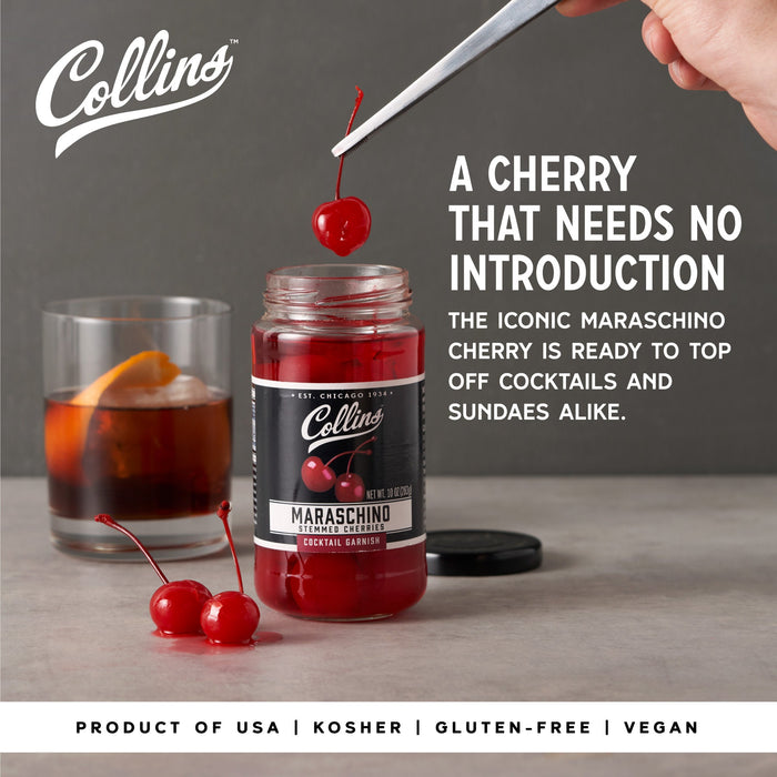 Stemmed Cocktail Cherries 10 oz