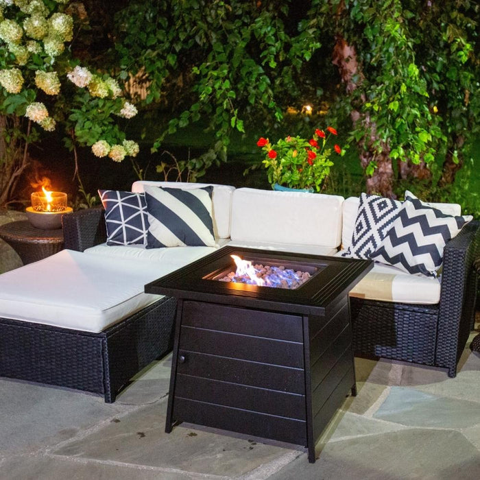 Endless Summer Anderson 28-Inch Steel LP Fire Pit Table (GAD1446ES)