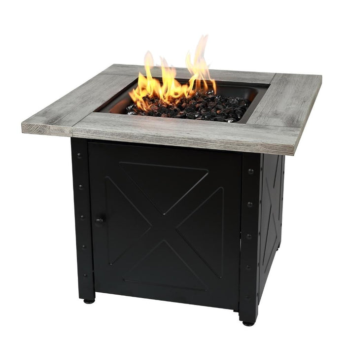 Endless Summer Mason 30-Inch Square LP Fire Pit Table (GAD15300ES)