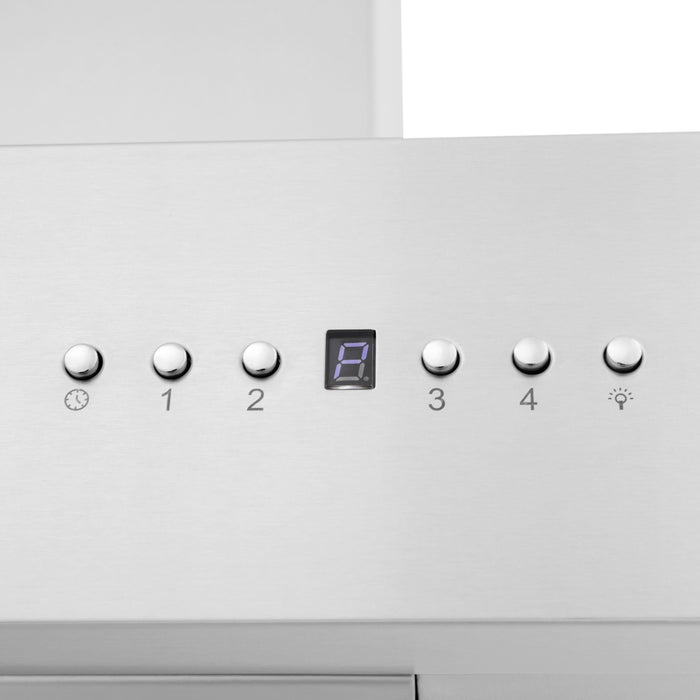 ZLINE 36 In. Ducted Professional Wall Mount Range Hood in Stainless Steel, KECOM-36